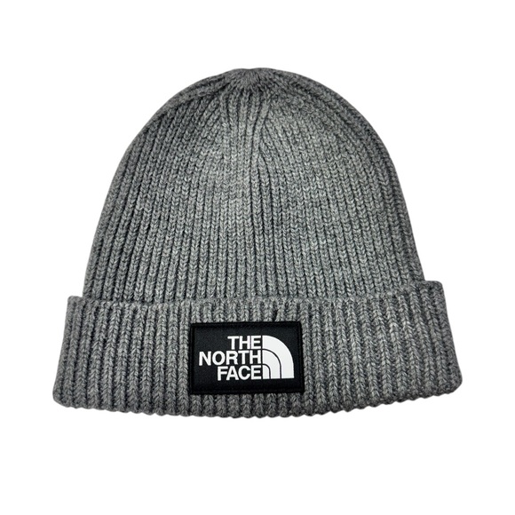 The North Face Charcoal Ribbed Beanie - Picture 1 of 9